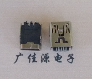 德州MINI USB前两脚插座 90度卧式 端子DIP针脚定义