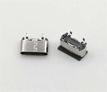 德州TYPE-C外壳四脚插立式母座 16P端子贴板 高度5.6MM/6.0MM/6.5MM/6.8MM四款规格 